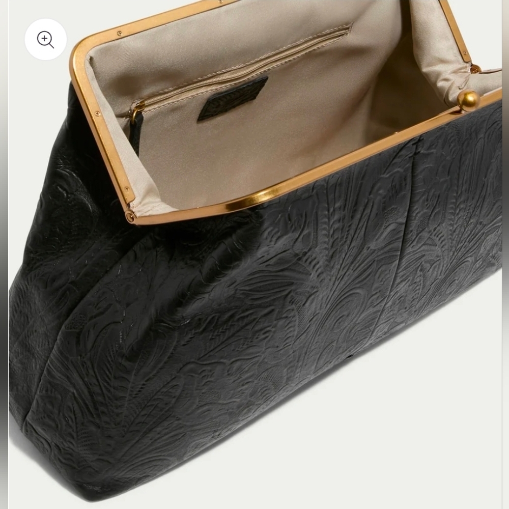 American Leather Co. Oversized Grace Kisslock Clutch - Picture 3 of 5